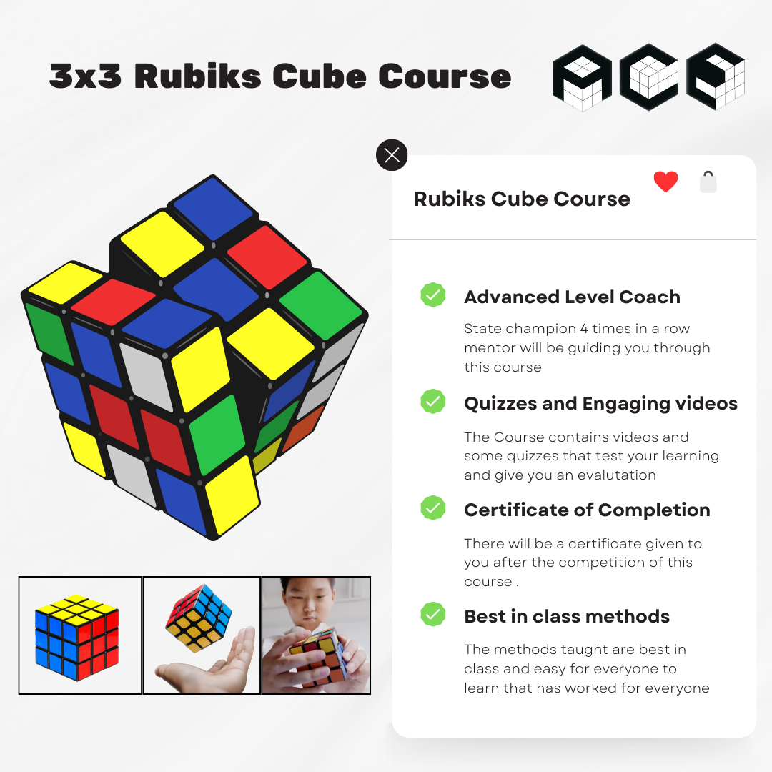 3x3 Online Rubiks Cube Course